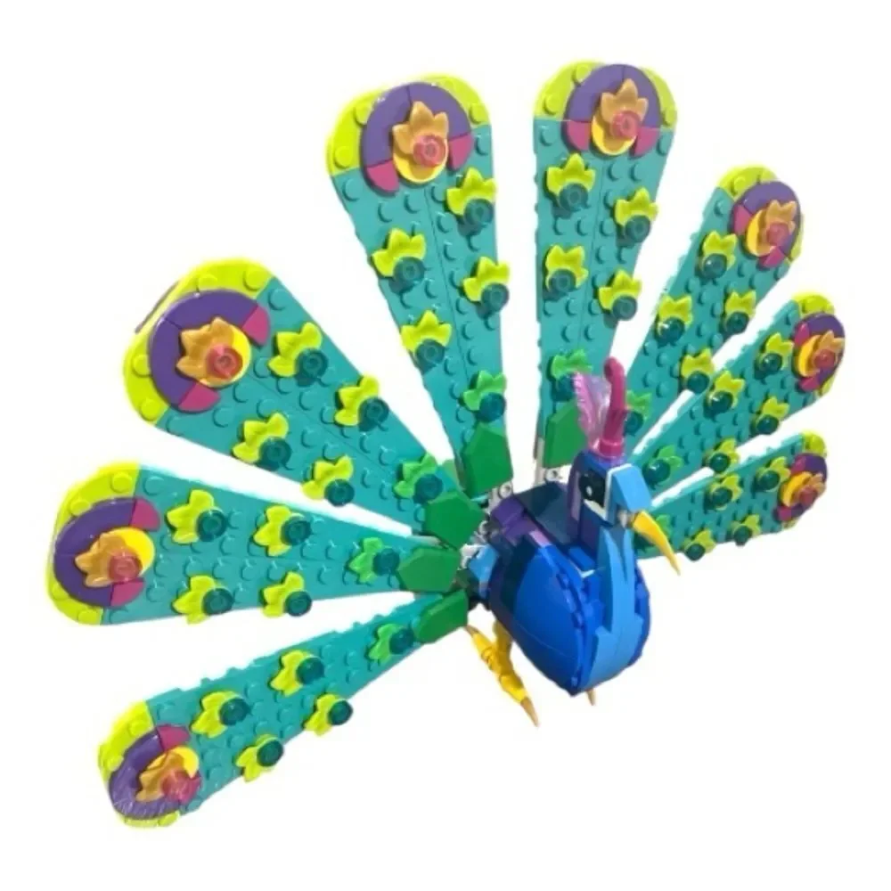 Lego Creator 3 In 1 Exotic Peacock 31157 Dragonfly Butterfly Multicolor